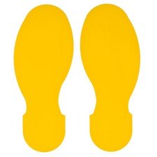 031550 - Wiederablösbare Fußabdrücke, Gelb - 30 cm